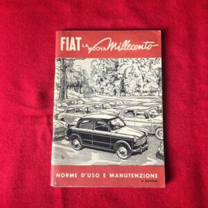 Libretto uso manutenzione FIAT 1100/103tv