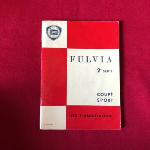 Libretto uso manutenzione Lancia Fulvia anno 1971