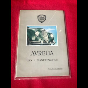 Libretto uso manutenzione Lancia Aurelia 1 serie 1950