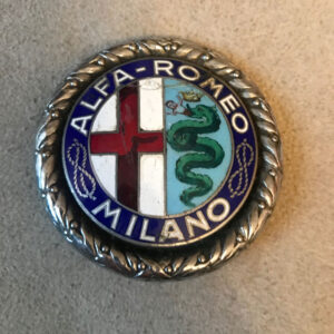 Stemma Alfa Romeo smalto a fuoco idoneo per 8c e 6c