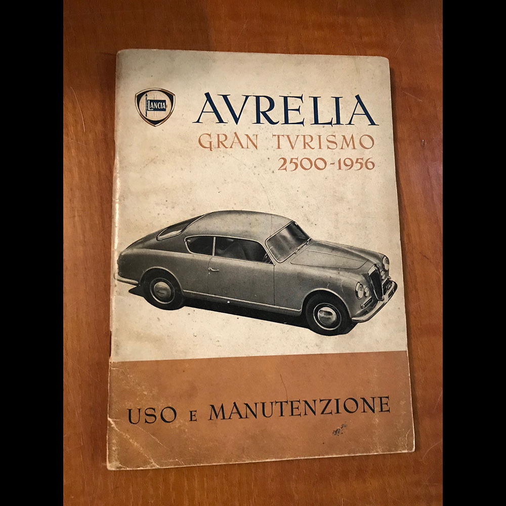 Libretto uso manutenzione Lancia Aurelia B20 - Automobilia Marcello