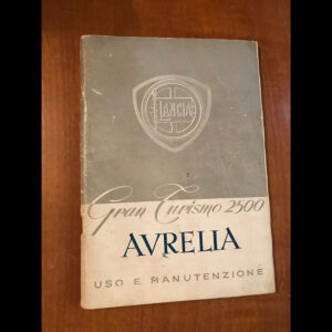 Libretto uso manutenzione lancia Aurelia B20/B24