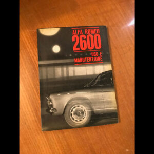Libretto uso manutenzione Alfa Romeo 2600