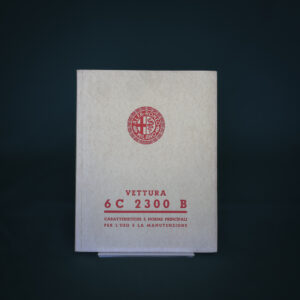Libretto uso e manutenzione Alfa Romeo 6C 2300 B
