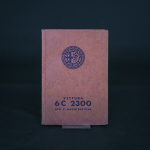 Libretto uso manutenzione Alfa Romeo 6C  2300