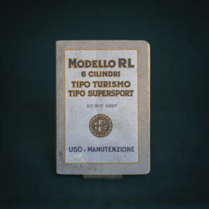 Libretto Manutenzione Alfa Romeo RL Turismo, Supersport 6 cilindri