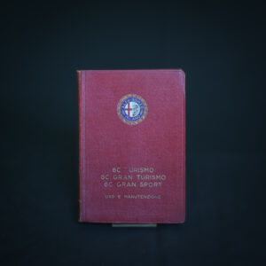 Libretto Uso Manutenzione Alfa Romeo 6C - Turismo, Gran Turismo, Gran Sport