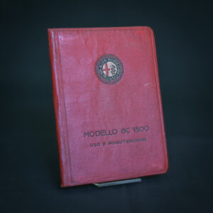 Libretto Uso Manutenzione Alfa Romeo 6C 1500