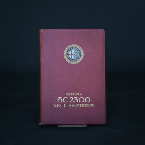 Libretto uso manutenzione Alfa Romeo 6C 2300 a.1934