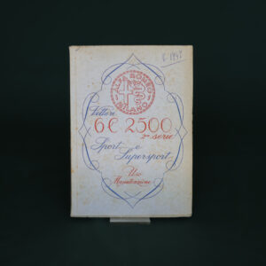 Libretto Vetture Alfa Romeo 6C 2500 2a serie a.1947