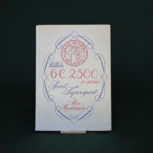 Libretto Vetture Alfa Romeo 6C 2500 3a serie a.1949